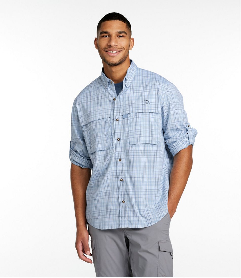 Men's Tropicwear Shirt, Plaid Long-Sleeve / L.L.Bean