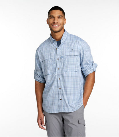Men's Tropicwear Shirt, Plaid Long-Sleeve / L.L.Bean