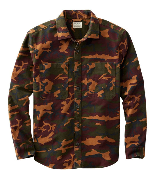 Men's Bean's Moleskin Shirt, Slightly Fitted Untucked Fit, Print / L.L.Bean