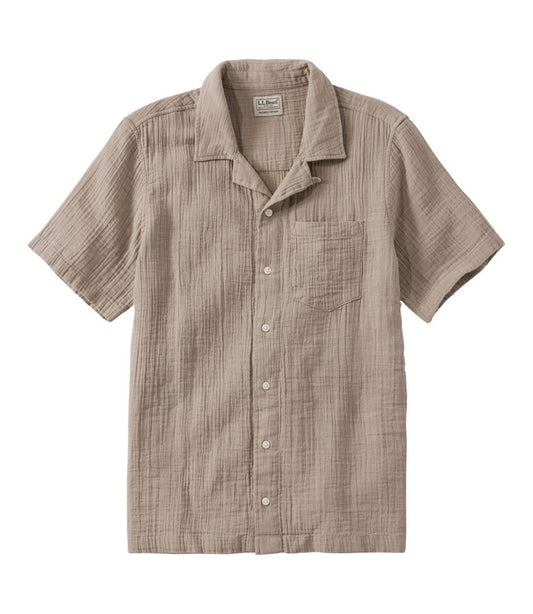 Men's Cloud Gauze Shirt, Short-Sleeve, Slightly Fitted Untucked Fit / L.L.Bean