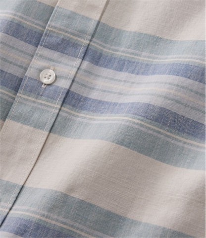 Men's Comfort Stretch Chambray Shirt, Traditional Untucked Fit, Long-Sleeve, Stripe / L.L.Bean
