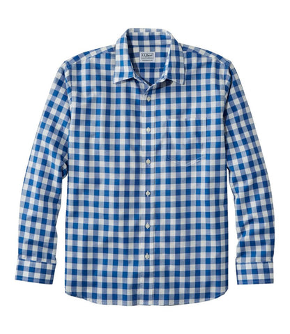 Men's Bean's Wrinkle-Free Everyday Shirt, Traditional Untucked Fit, Plaid, Long-Sleeve / L.L.Bean