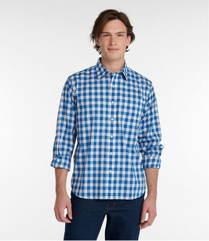 Men's Bean's Wrinkle-Free Everyday Shirt, Traditional Untucked Fit, Plaid, Long-Sleeve / L.L.Bean