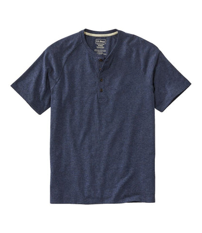Men's Comfort Stretch Pima Tee Shirt, Short-Sleeve Henley / L.L.Bean