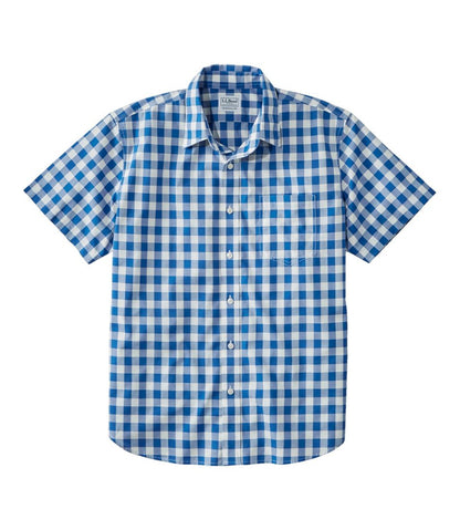 Men's Bean's Wrinkle-Free Everyday Shirt, Traditional Untucked Fit, Plaid, Short-Sleeve / L.L.Bean