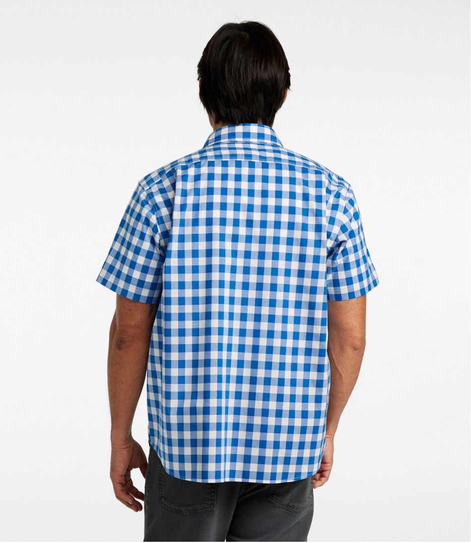 Men's Bean's Wrinkle-Free Everyday Shirt, Traditional Untucked Fit, Plaid, Short-Sleeve / L.L.Bean