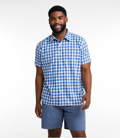 Men's Bean's Wrinkle-Free Everyday Shirt, Traditional Untucked Fit, Plaid, Short-Sleeve / L.L.Bean