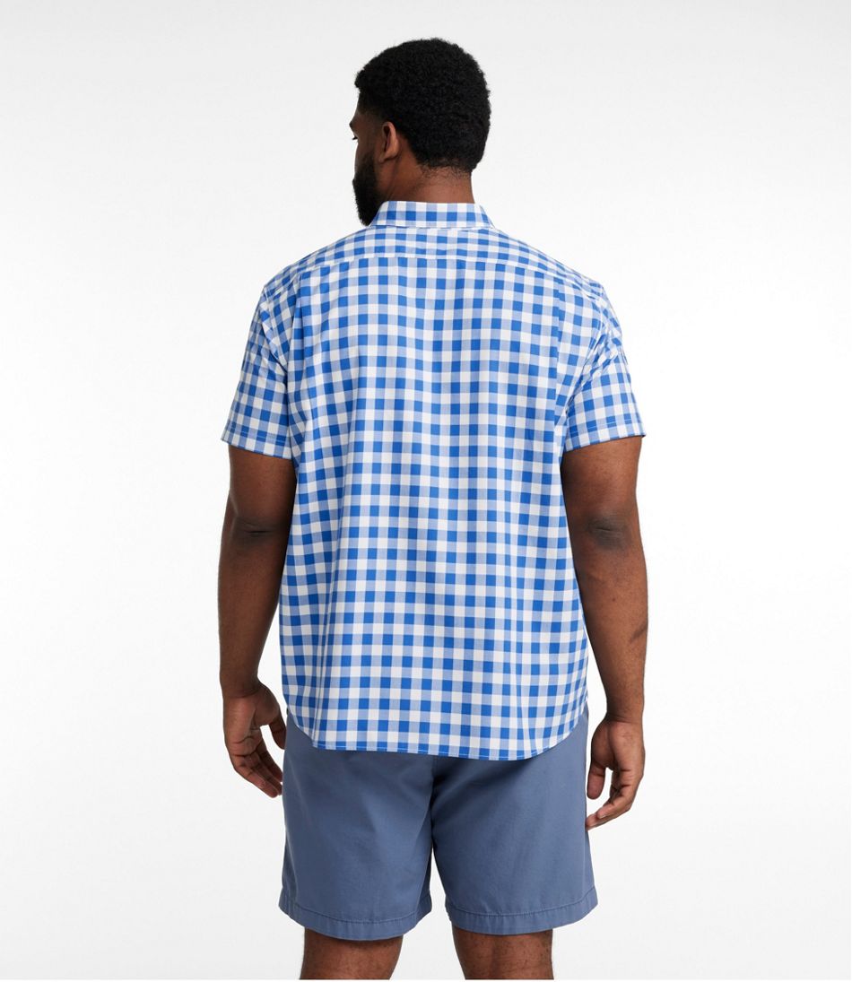 Men's Bean's Wrinkle-Free Everyday Shirt, Traditional Untucked Fit, Plaid, Short-Sleeve / L.L.Bean
