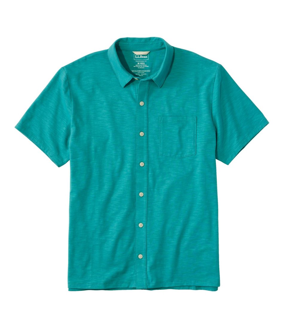 Men's Lakewashed Performance Shirts, Button-Front Shirt, Short-Sleeve / L.L.Bean
