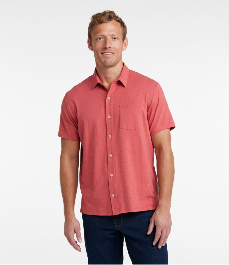 Men's Lakewashed Performance Shirts, Button-Front Shirt, Short-Sleeve / L.L.Bean