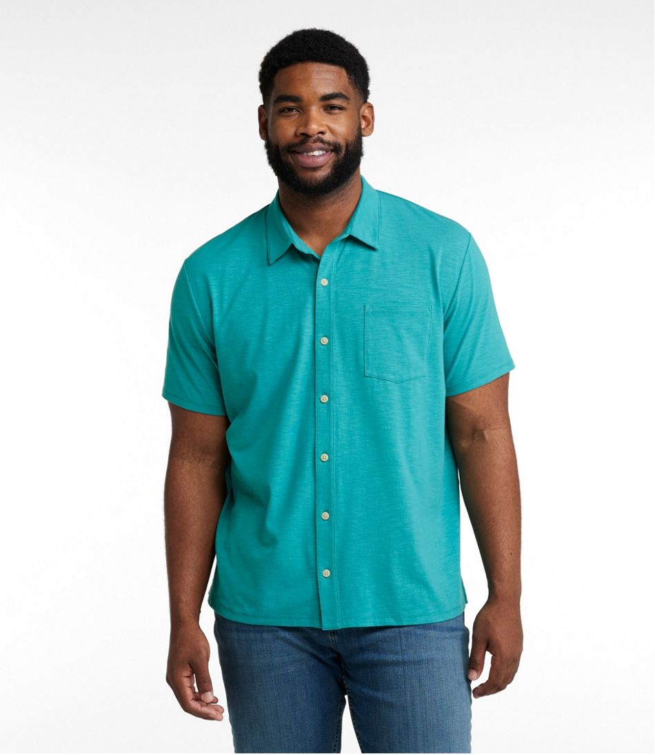 Men's Lakewashed Performance Shirts, Button-Front Shirt, Short-Sleeve / L.L.Bean