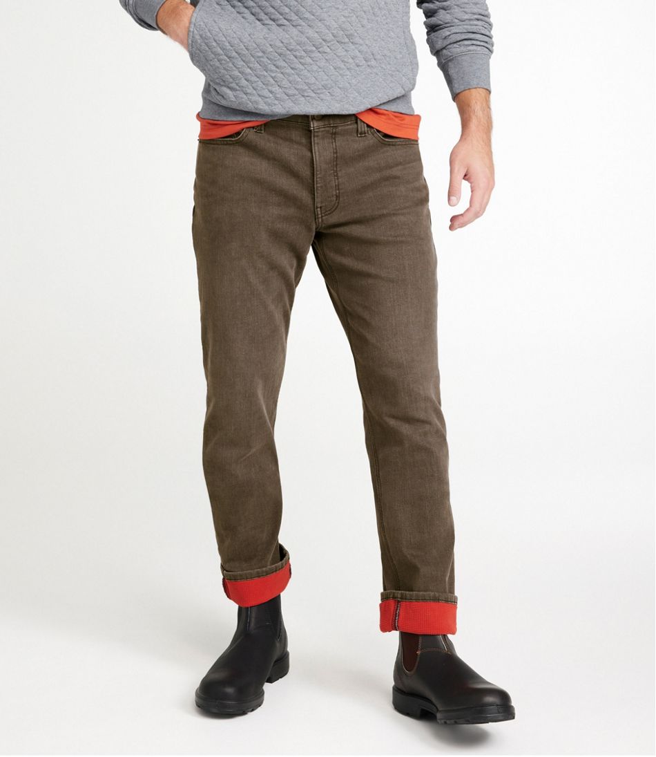 Men's BeanFlex® Jeans, Standard Athletic Fit, Fleece-Lined / L.L.Bean