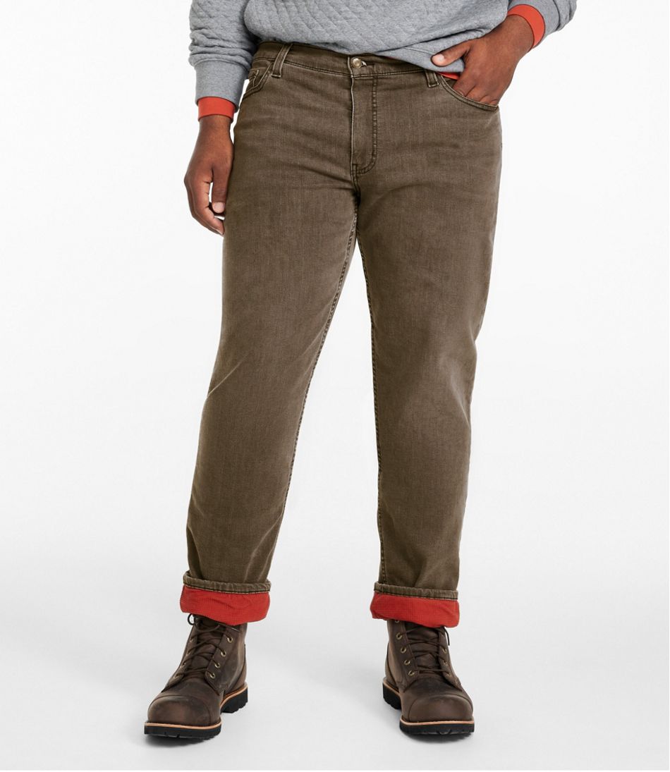 Men's BeanFlex® Jeans, Standard Athletic Fit, Fleece-Lined / L.L.Bean