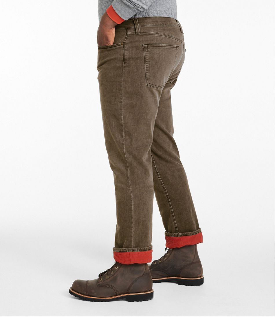 Men's BeanFlex® Jeans, Standard Athletic Fit, Fleece-Lined / L.L.Bean