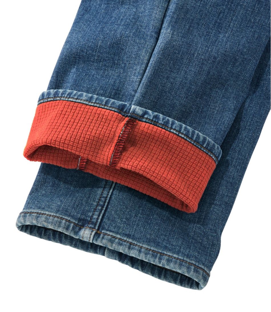 Men's BeanFlex® Jeans, Standard Athletic Fit, Fleece-Lined / L.L.Bean