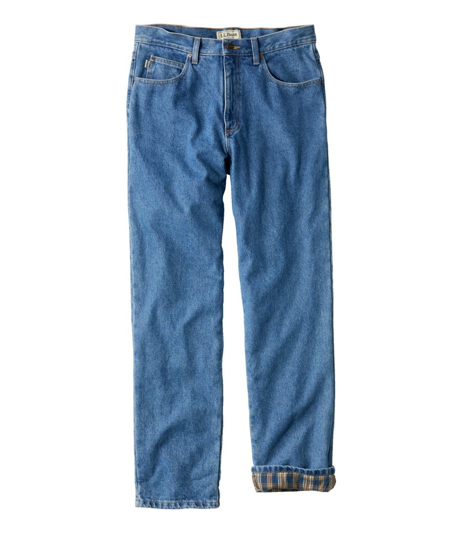 Men's Double L® Jeans, Classic Fit, Flannel-Lined / L.L.Bean