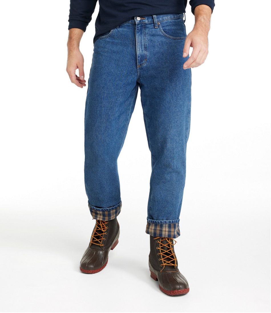 Men's Double L® Jeans, Classic Fit, Flannel-Lined / L.L.Bean