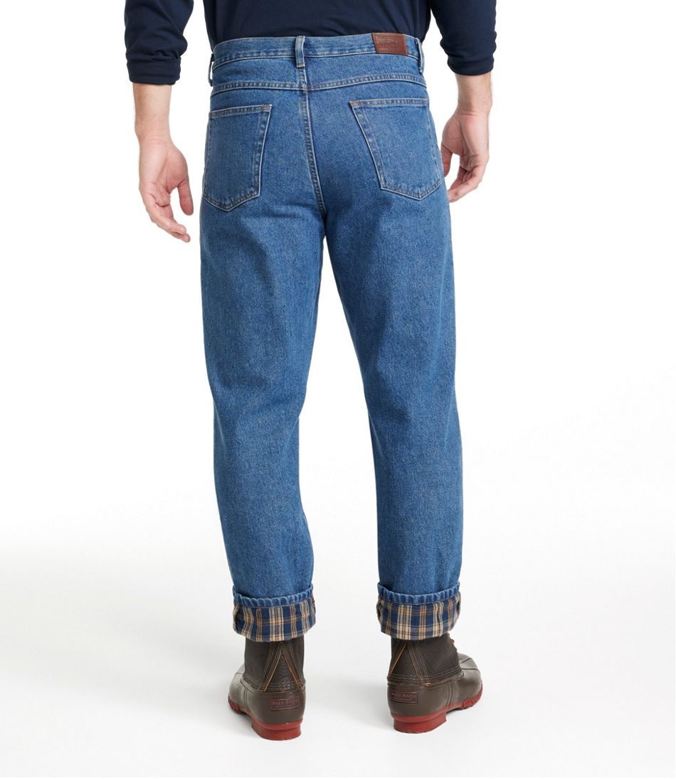 Men's Double L® Jeans, Classic Fit, Flannel-Lined / L.L.Bean