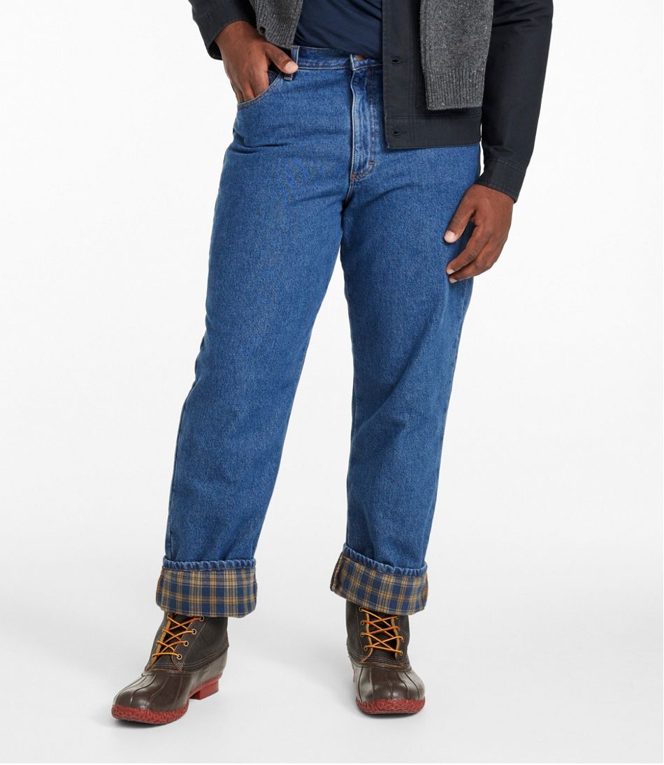 Men's Double L® Jeans, Classic Fit, Flannel-Lined / L.L.Bean
