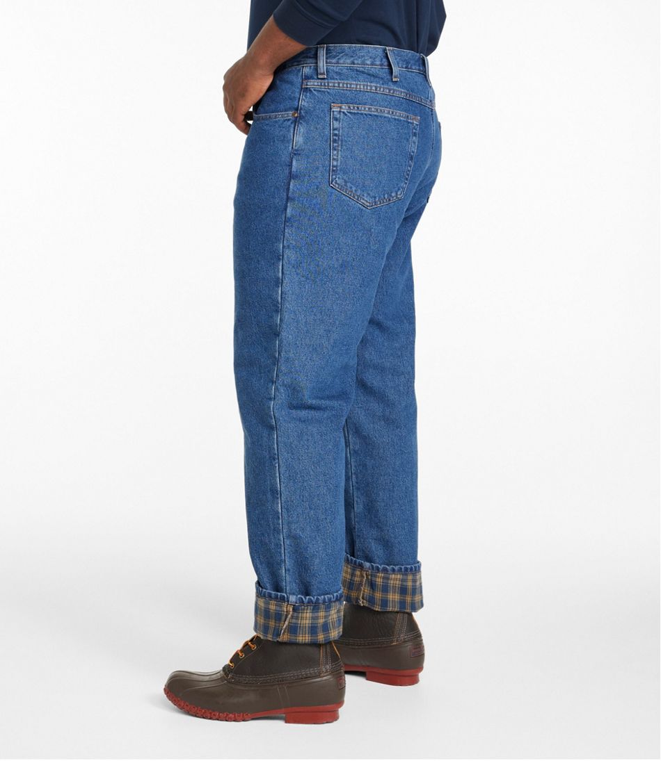 Men's Double L® Jeans, Classic Fit, Flannel-Lined / L.L.Bean
