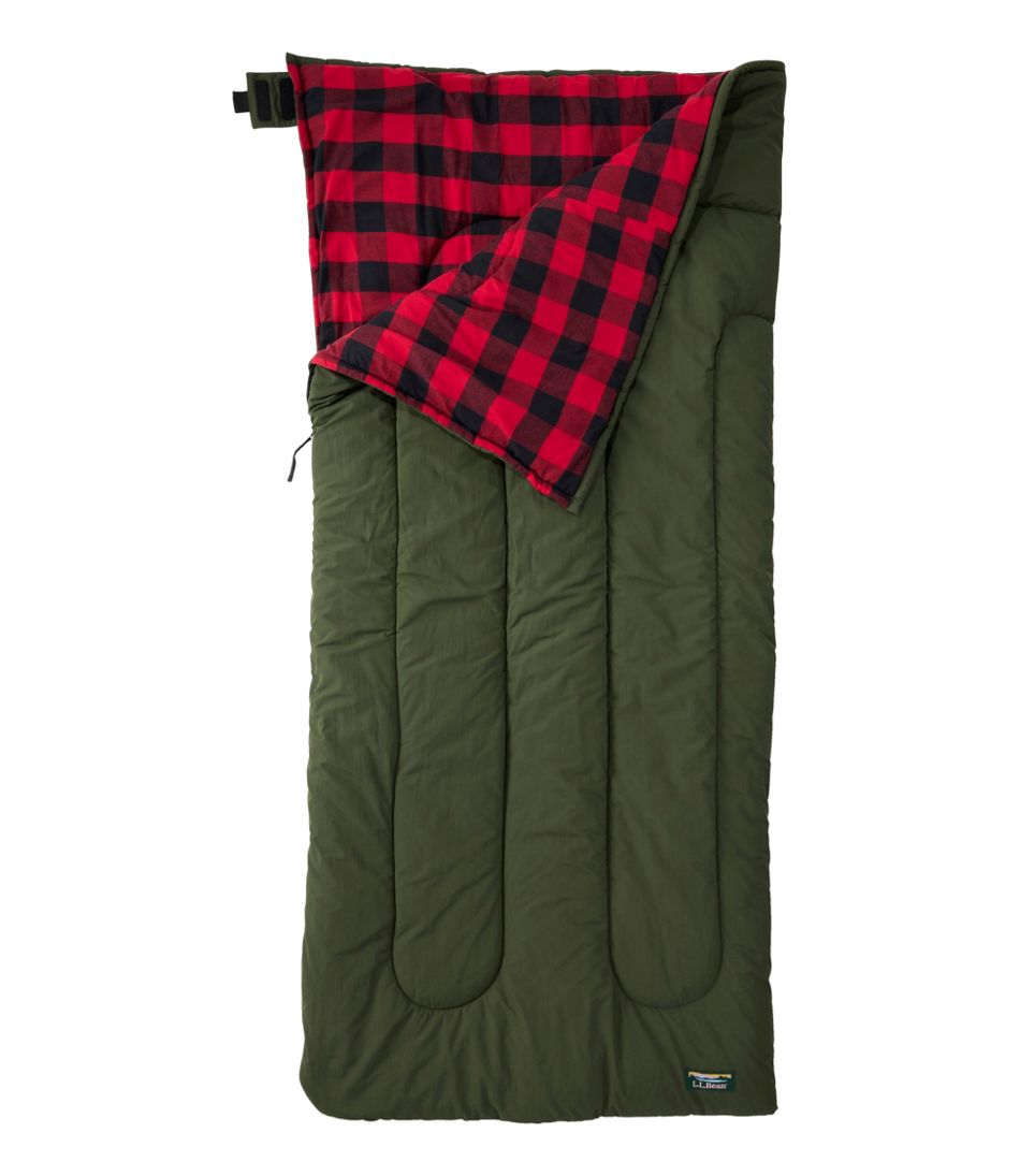 Adults' Flannel Lined Camp Sleeping Bag, 20° / L.L.Bean