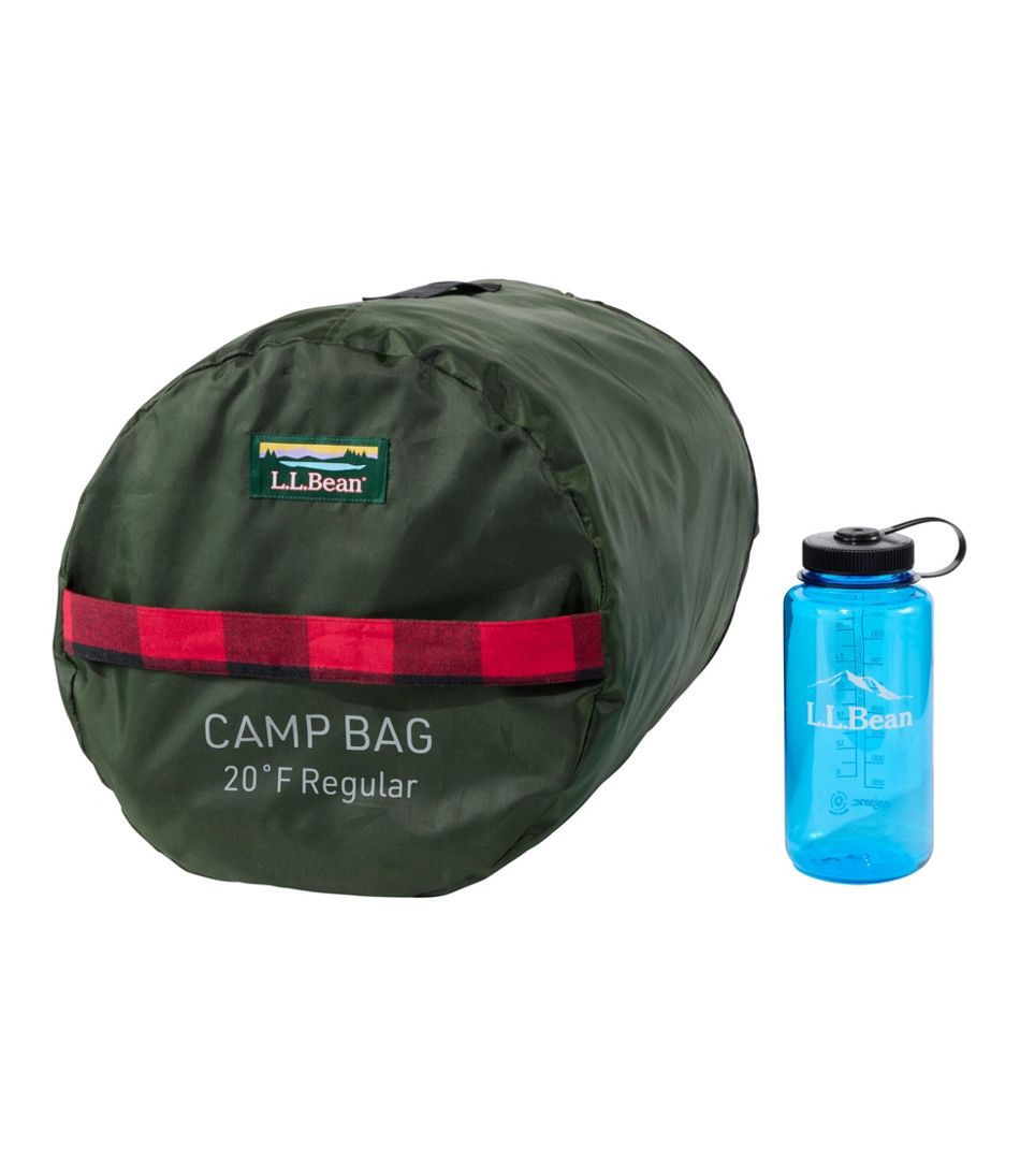 Adults' Flannel Lined Camp Sleeping Bag, 20° / L.L.Bean