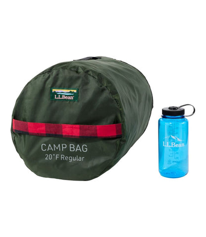 Adults' Flannel Lined Camp Sleeping Bag, 20° / L.L.Bean