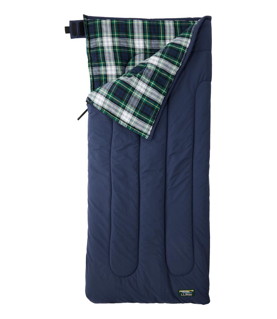 Kids' Flannel Lined Camp Sleeping Bag, 40° / L.L.Bean