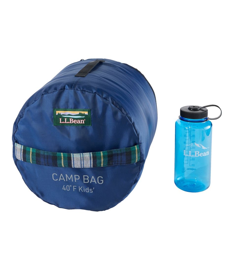 Kids' Flannel Lined Camp Sleeping Bag, 40° / L.L.Bean