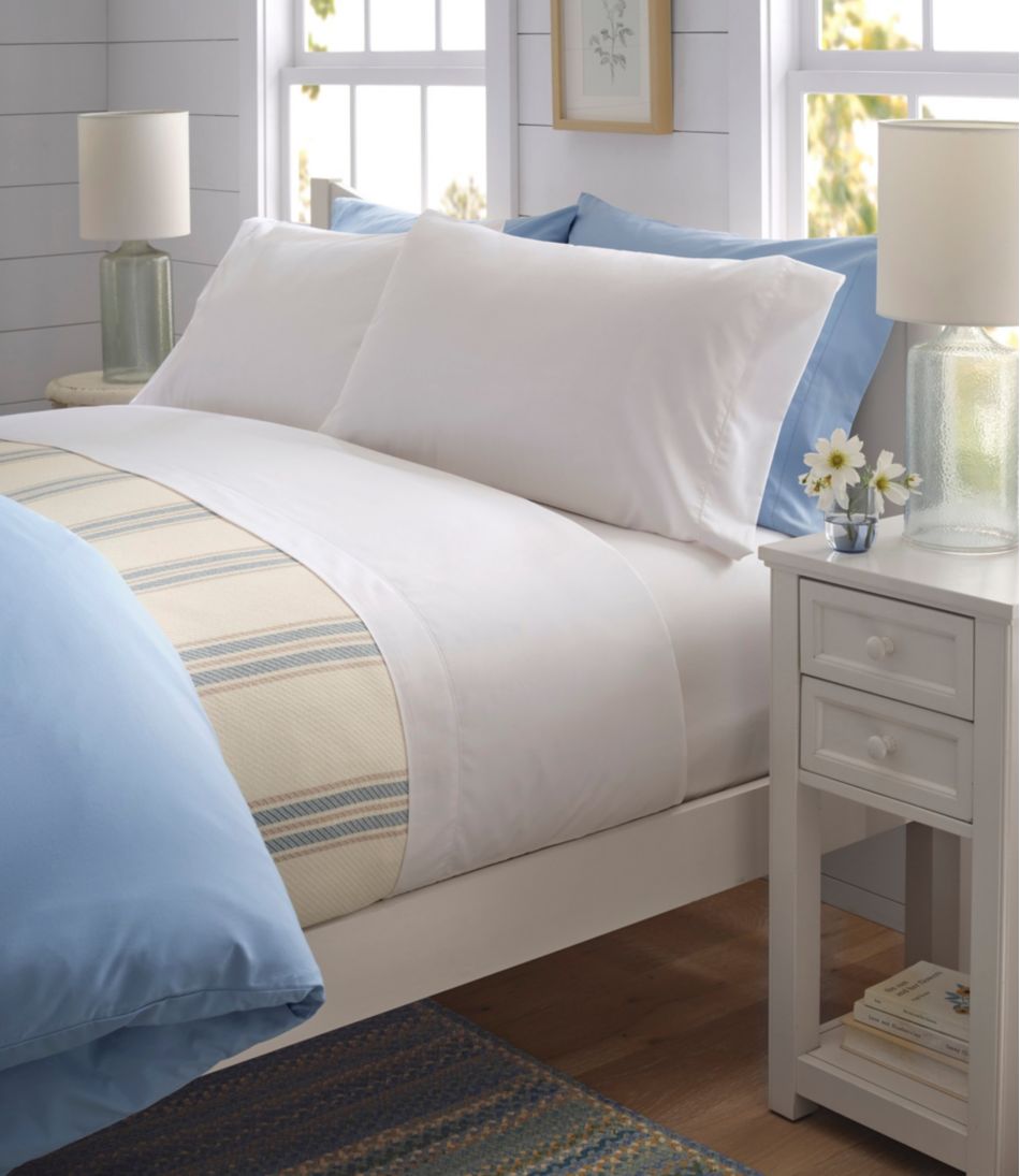 280-Thread-Count Pima Cotton Percale Pillowcases, Set of Two / L.L.Bean