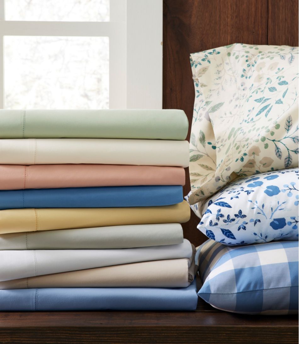 280-Thread-Count Pima Cotton Percale Pillowcases, Set of Two / L.L.Bean
