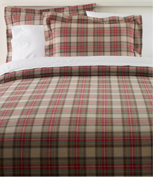 Heritage Chamois Flannel Comforter Cover Collection, Plaid / L.L.Bean