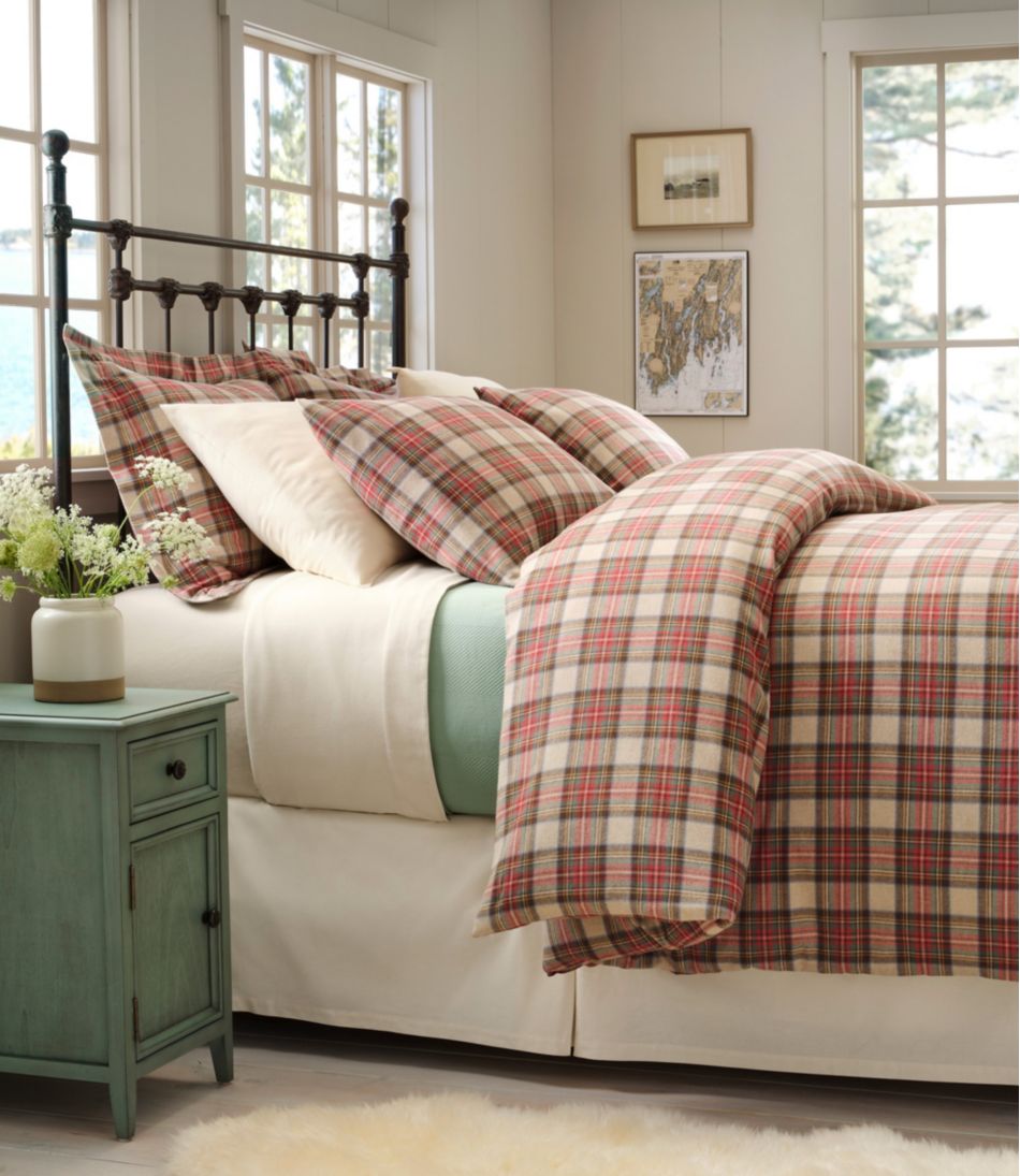 Heritage Chamois Flannel Comforter Cover Collection, Plaid / L.L.Bean