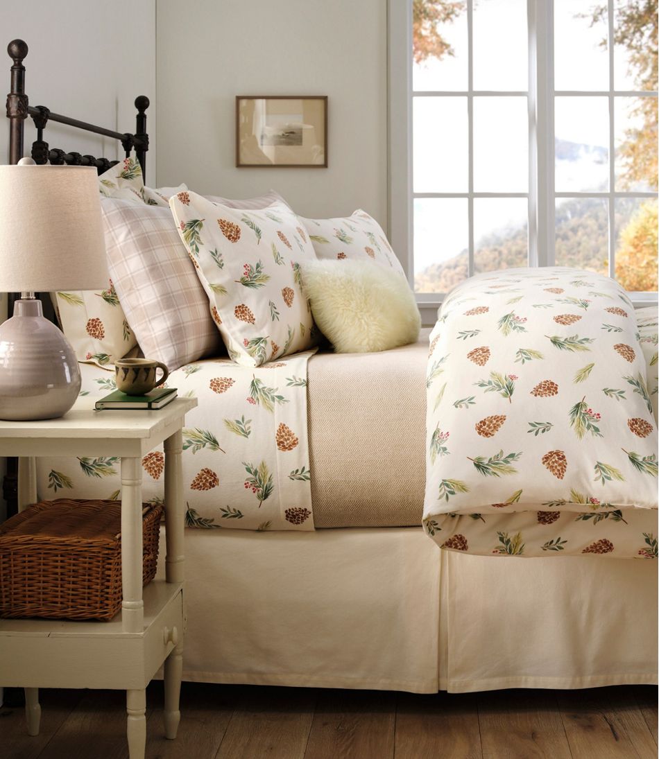 Evergreen Flannel Sheet Collection / L.L.Bean