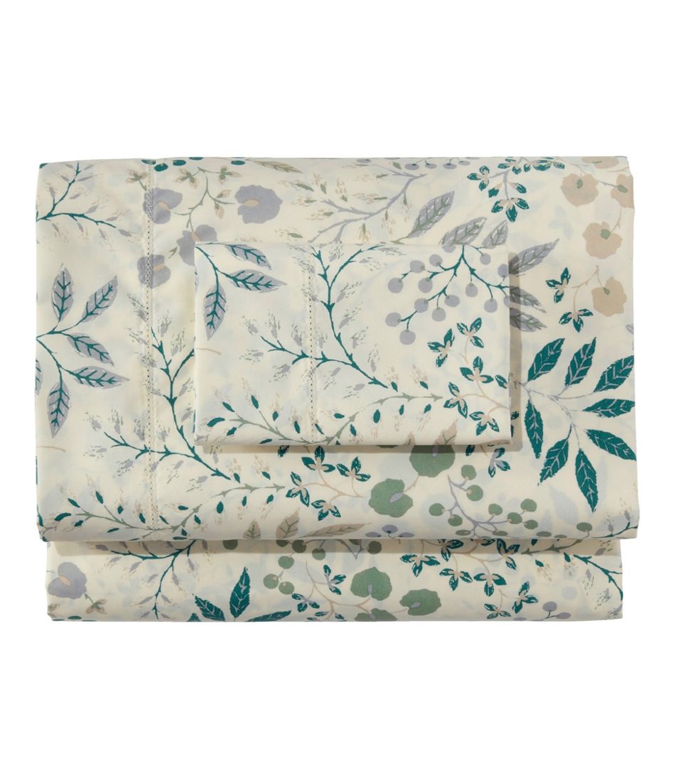 280-Thread-Count Pima Cotton Percale Sheet Set, Print / L.L.Bean