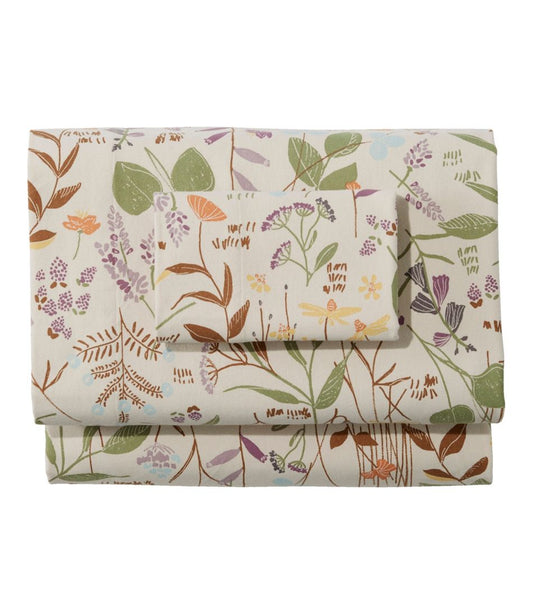 Birch Floral Flannel Sheet Collection / L.L.Bean