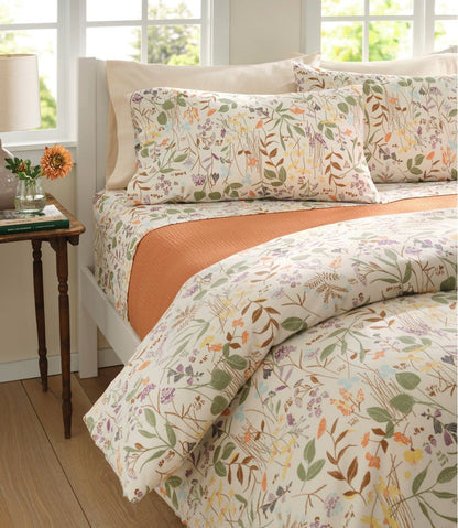 Birch Floral Flannel Sheet Collection / L.L.Bean