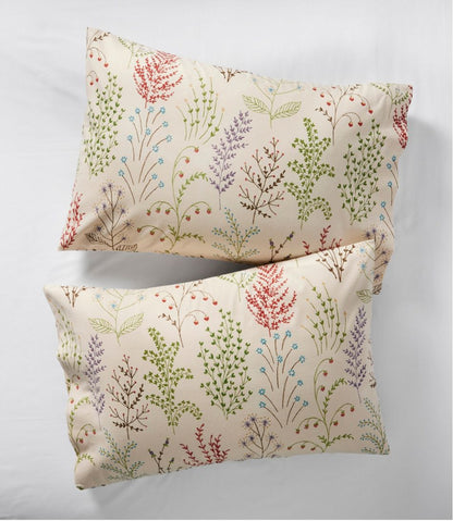 Botanical Floral Flannel Sheet Collection / L.L.Bean