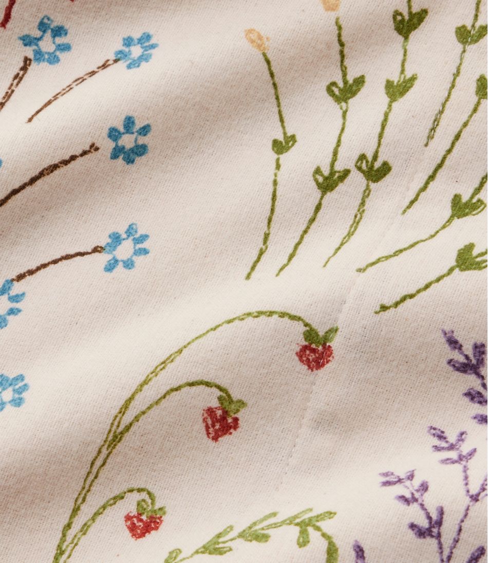 Botanical Floral Flannel Sheet Collection / L.L.Bean