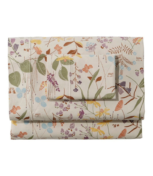 Birch Floral Percale Sheet Collection / L.L.Bean