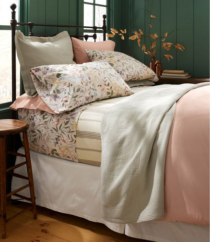 Birch Floral Percale Sheet Collection / L.L.Bean