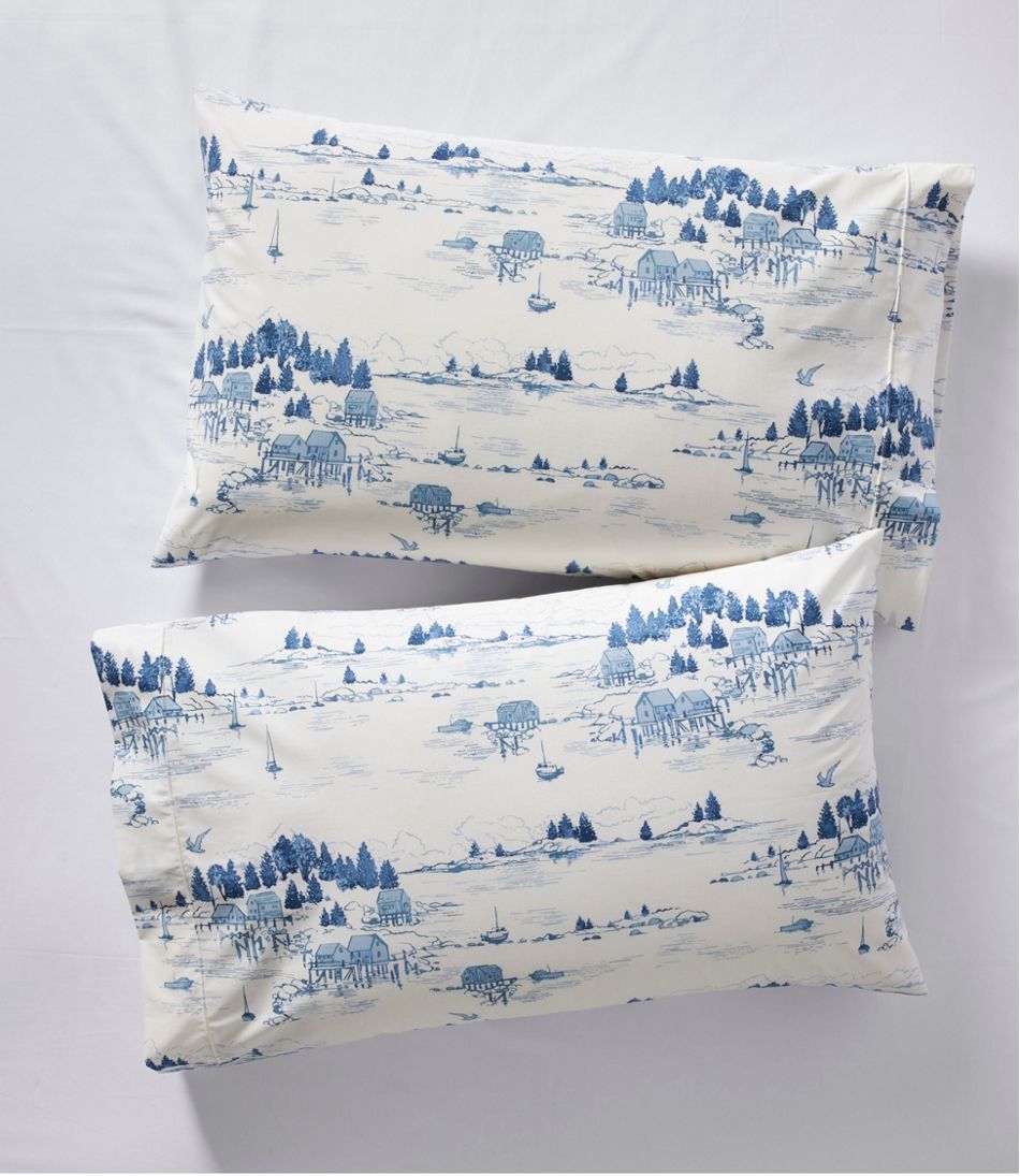 Coastal Landscape Percale Sheet Collection / L.L.Bean