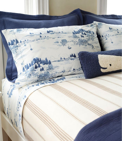 Coastal Landscape Percale Sheet Collection / L.L.Bean