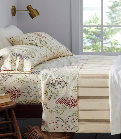 Botanical Floral Percale Sheet Collection / L.L.Bean