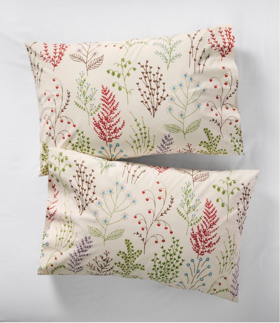 Botanical Floral Percale Sheet Collection / L.L.Bean