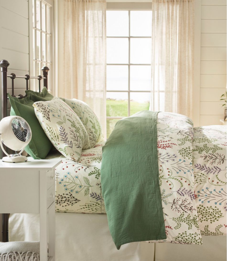 Botanical Floral Percale Sheet Collection / L.L.Bean