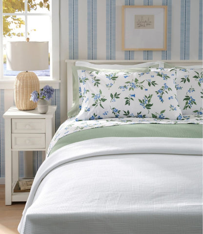 Jess Franks Blueberry Print Percale Sheet Set Collection / L.L.Bean