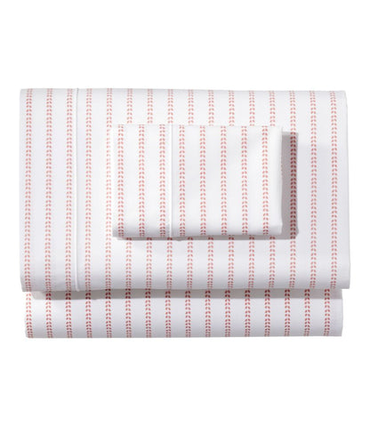Sunwashed Percale Sheet Collection, Stripe Leaf / L.L.Bean