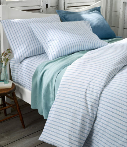 Sunwashed Percale Sheet Collection, Stripe Leaf / L.L.Bean