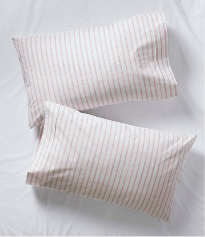 Sunwashed Percale Sheet Collection, Stripe Leaf / L.L.Bean